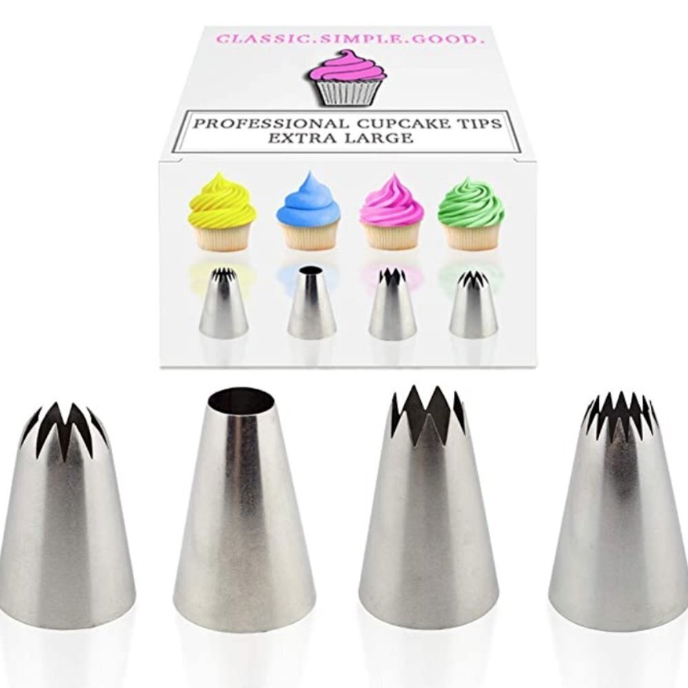 Professional XL Cupcake Cake Decorating Tip Set
